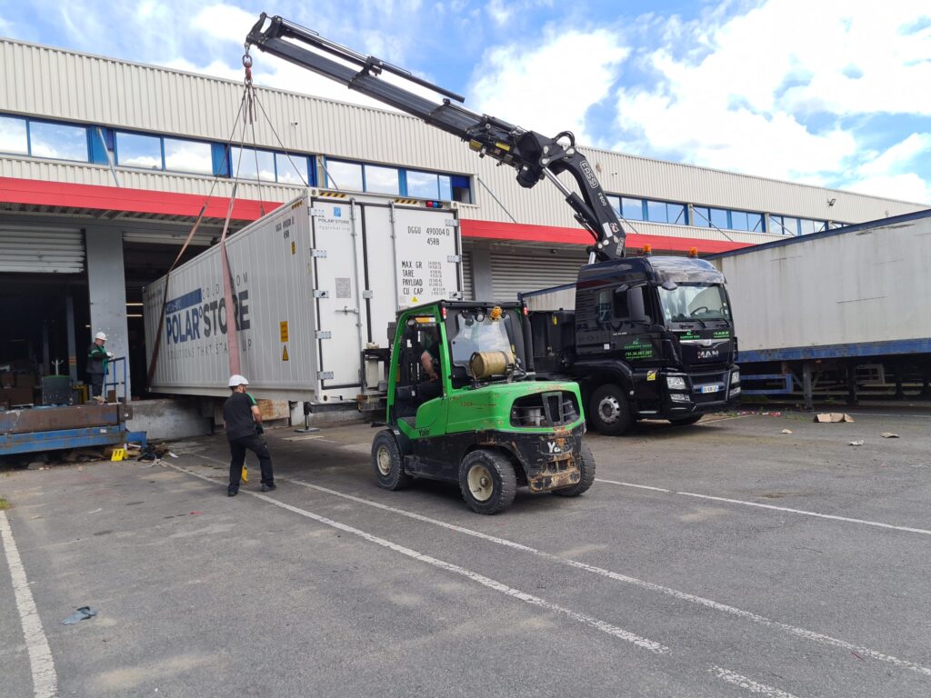 Roulage container frigorifique 40'
