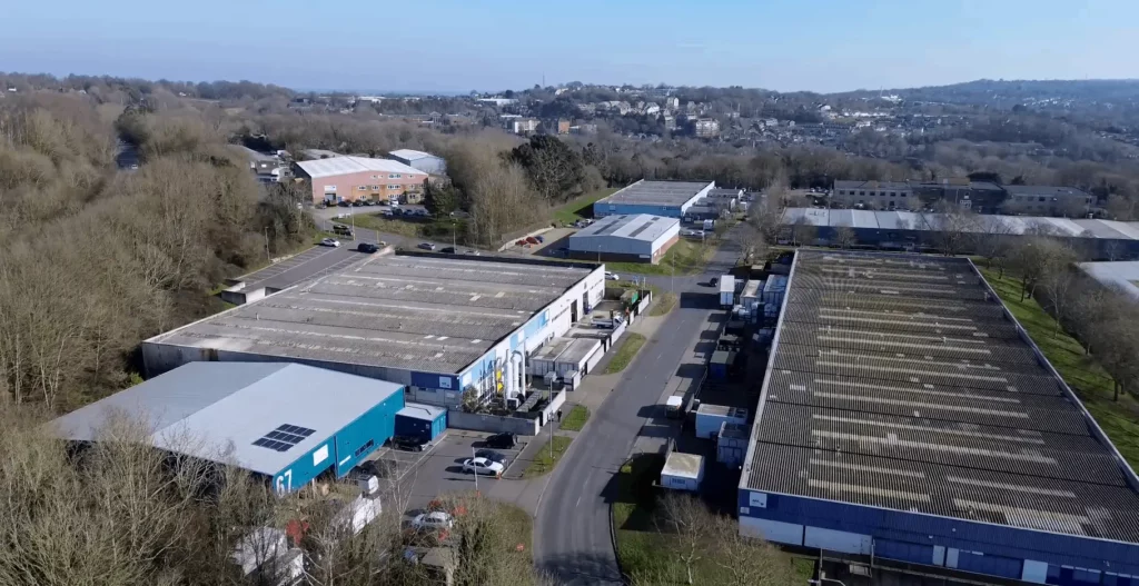 Drone shot of AAK BD Foods site