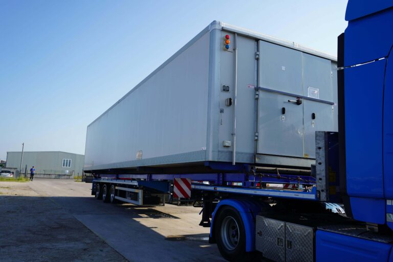 Modular coldstore unit used by Consorzio Pescatori di Goro for frozen seafood storage